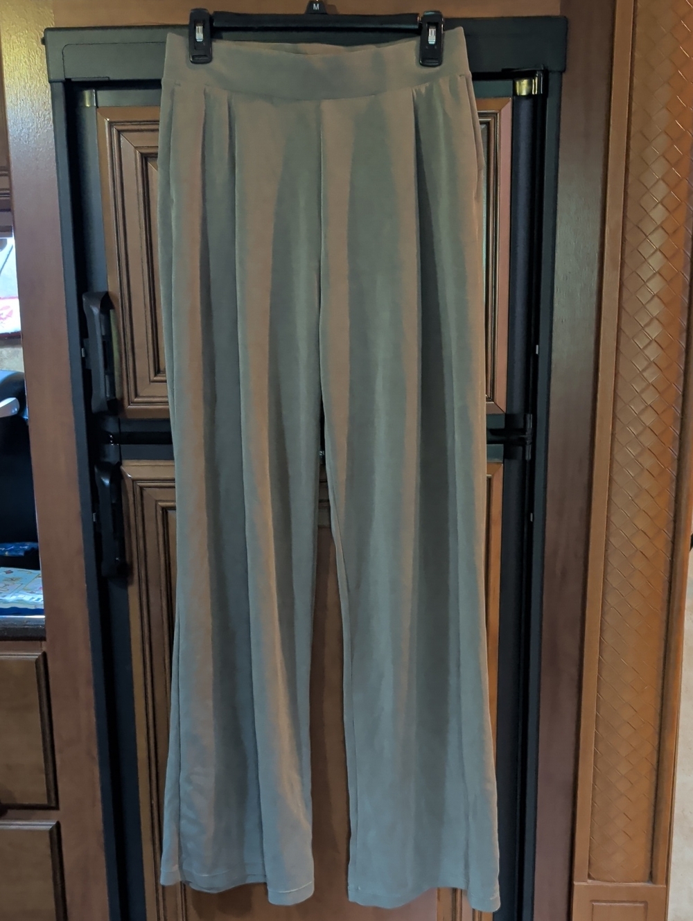 ASOS Olive Green Wide-Leg High-Rise Pants